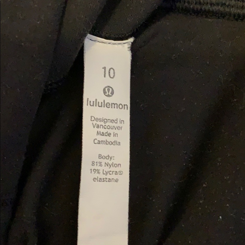 Black Align 28” Pants Lulu Lemon